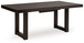 Neymorton - 7 Pc. - Rectangular Extension Table, 6 Side Chairs - Dark Grayish Brown