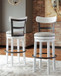 Valebeck - Tall Upholstered Swivel Barstool