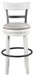 Valebeck - Tall Upholstered Swivel Barstool
