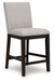 Neymorton - 5 Pc. - Rectangular Dining Room Counter Table, 4 Barstools - Dark Grayish Brown