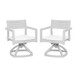 Outdoor Patio Swivel Rocker With Outdoor Grade Sunbrella Fabric Cushions (Set of 2) - Grayish