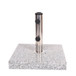 Umbrella Holder Square 55 Lbs Umbrella Base - Natural / Gray