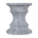 Geometric Round Outdoor End Table - Marble