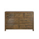 7 Drawer Dresser - Brown