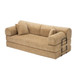 Modern 2 Tone Fabric Convertible Sleeper Sofa Bed