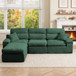 Corner Chaise Sofa With High Backrest