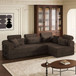 Modern L-Shape Modular Sectional Sofa, Compressed Design