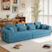 Modern L-Shape Modular Sectional Sofa, Compressed Design