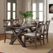 Astoria - 7 Piece Dining Set - Dark Brown