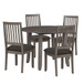 Yorktown - 5 Piece Dining Set - Gray