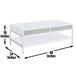 Mirage - Coffee Table - White