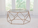 Roxy - Hegaonal Cocktail Table - Gold