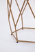 Roxy - Hegaonal Chairside End Table - Gold