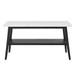 Vida - Marble Top Sofa Table - Black / White