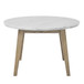 Vida - Marble Top Round Dining Table - White