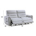 Eastre - Power Motion Sofa With USB Port - Gray