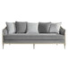 Fernando - Sofa With 5 Pillows - Champagne / Gray