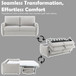 Jinn - Sofa With Sleeper - Beige