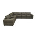 Large - Arm Upholstery Modular Sectional With Custom Configuration - Olive Green