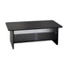 Rectangular Coffee Table With Sliding Door Storage Center