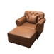 Upholstered Sofa With Nailhead Trim, Rolled Armrests With Ottoman