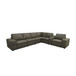 Upholstered Large Arms Sectional With Recliner Seats