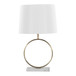 Moon - Contemporary Table Lamp - White / Gold