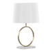 Moon - Contemporary Table Lamp - White / Gold