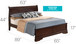 Sleigh Bed With Low Footboard