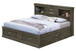 Traditional Style Bookcase Storage Bed