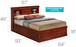 Traditional Style Bookcase Storage Bed