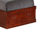Traditional Style Bookcase Storage Bed