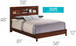 Bed With Transitional Design Stylish