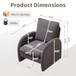 Modern Sherpa Upholstered Accent Chair, Comfortable Living Room Armchair, Lounge Chair For Bedroom, And Office