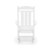 Traditional Porch Rocker Classic HDPE Poly Lumber For Porch, Patio, And Garden Comfort