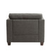 Laurissa - Chair With 3 Pillows - Light Charcoal
