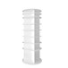 8 Tier Rotating Shoe Rack Tower, 360 Degree Spinning Shoe Organizer And Storage Carousel For Closet Or Entryway - White