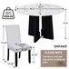 5 Piece Round Dining Table Set, Modern Dining Table And 4 Upholstered Chairs For Dining Room