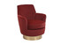 Teddy Swivel Barrel Chair, Swivel Accent Chairs Armchair For Living Room