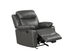 Aiden Gray 3PC Reclining Set in Leather Gel