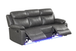 Aiden Gray 3PC Reclining Set in Leather Gel