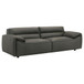 Buxton 2-piece Leather Upholstered Sofa Set Graphite