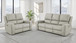 Brickston 2-piece Triple Power Reclining Sofa Set Grey
