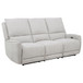 Sylmar 2-piece Chenille Power Reclining Sofa Set Dove Grey