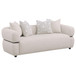 Jeanette 2-piece Fabric Upholstered Round Arm Sofa Set Beige