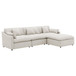 Hobson 4-piece Upholstered Modular Sectional Sofa Ivory