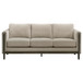 Islington 2-piece Upholstered Panel Arm Sofa Set Taupe
