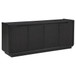 Leandro 72-inch 4-door TV Stand Media Console Burnished Black