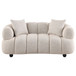 Whitney Contemporary Channel Tufted Boucle Upholstered Loveseat