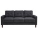Bowen II 2-piece Upholstered Track Arm Sofa Set Steel Grey
